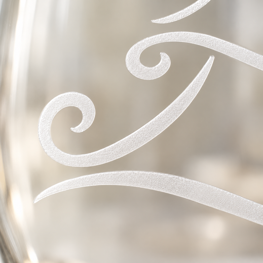 Jolly Christmas Tree Etched Stemless Wine Glass | 20.5 oz