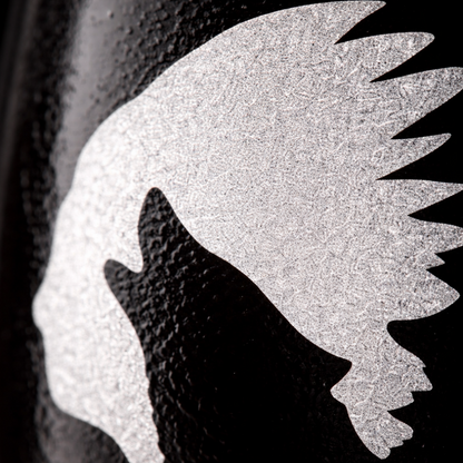 Etched Stemless Wine Glass 20.5oz | Native Wolf | Deep Carved Sandblasted Glass | Expressive DeZien