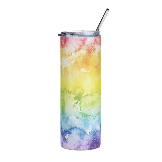 Tie Dye Stainless Steel Skinny Tumbler - Expressive DeZien 