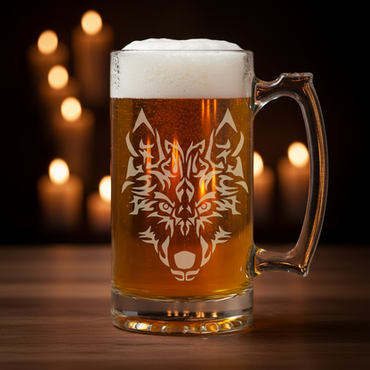 Wolf Beer Mug Brand Photo