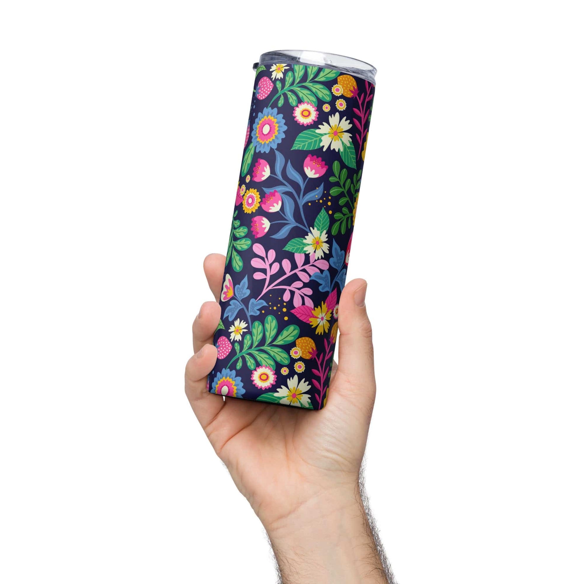 Floral Night Stainless steel tumbler - Expressive DeZien 