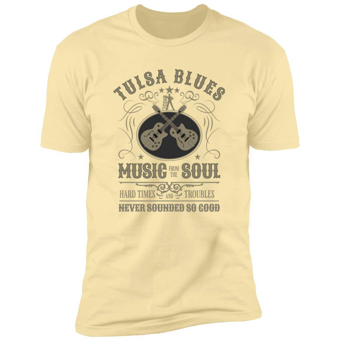 Tulsa Blues Music from the Soul Premium Next Level Short Sleeve T-Shirt - Expressive DeZien 