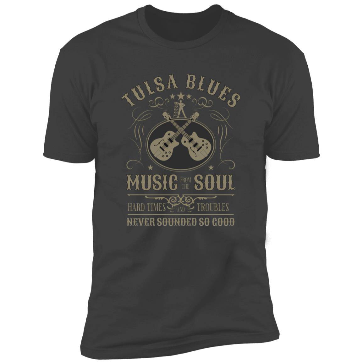 Tulsa Blues Music from the Soul Premium Next Level Short Sleeve T-Shirt - Expressive DeZien 