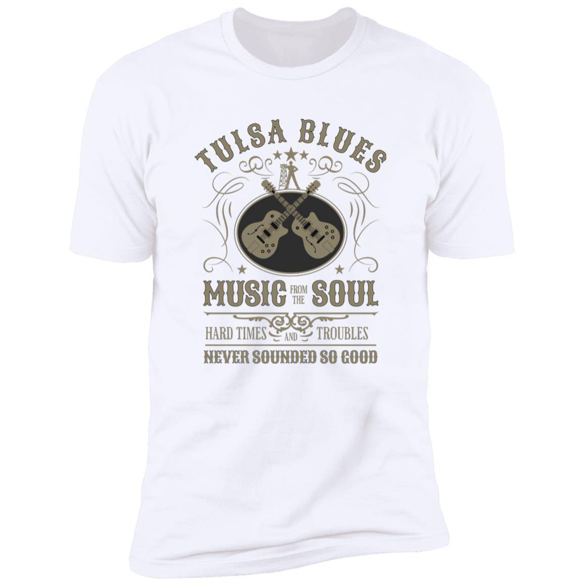 Tulsa Blues Music from the Soul Premium Next Level Short Sleeve T-Shirt - Expressive DeZien 