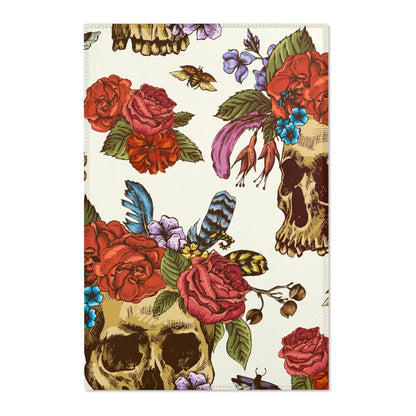 Rosie Skull Vintage style Area Rug - Expressive DeZien 
