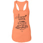 Life is better when you're laughing Ladies Ideal Racerback Tank - Expressive DeZien 