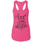 Life is better when you're laughing Ladies Ideal Racerback Tank - Expressive DeZien 
