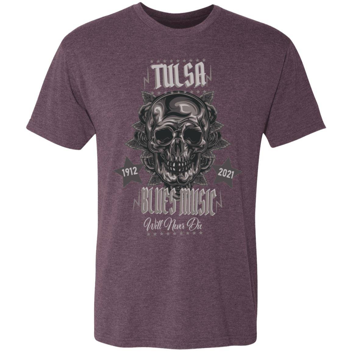 Tulsa Blues Men's Triblend T-Shirt - Expressive DeZien 