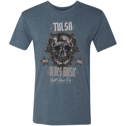 Tulsa Blues Men's Triblend T-Shirt - Expressive DeZien 