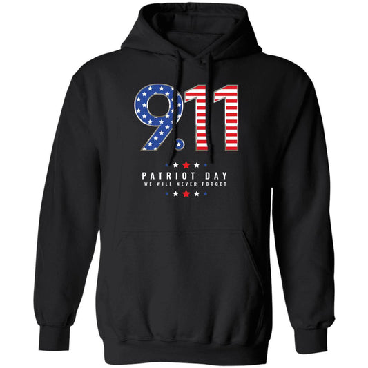 Never Forget 9.11 Pullover Hoodie - Expressive DeZien 