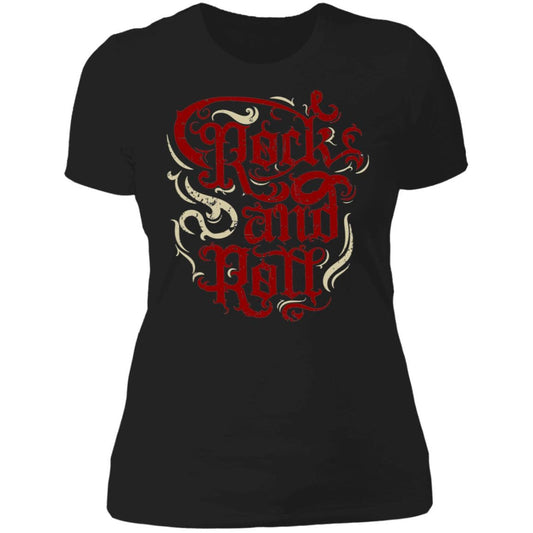 Rock and Roll Ladies' Next Level Boyfriend T-Shirt - Expressive DeZien 