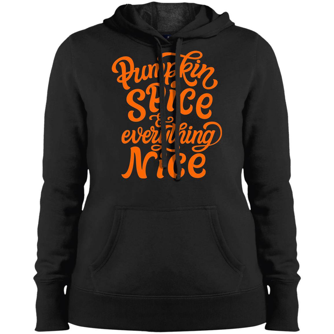 Pumpkin Spice Ladies' Pullover Hooded Sweatshirt - Expressive DeZien 