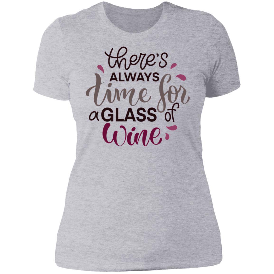 Time for Wine Ladies' Boyfriend T-Shirt - Expressive DeZien 