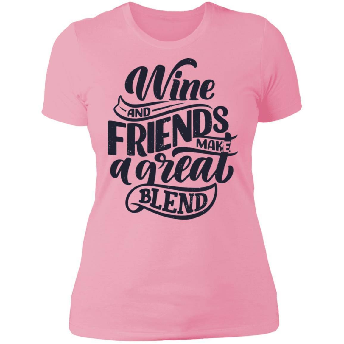 Wine and Friends Next Level Ladies' Boyfriend T-Shirt - Expressive DeZien 