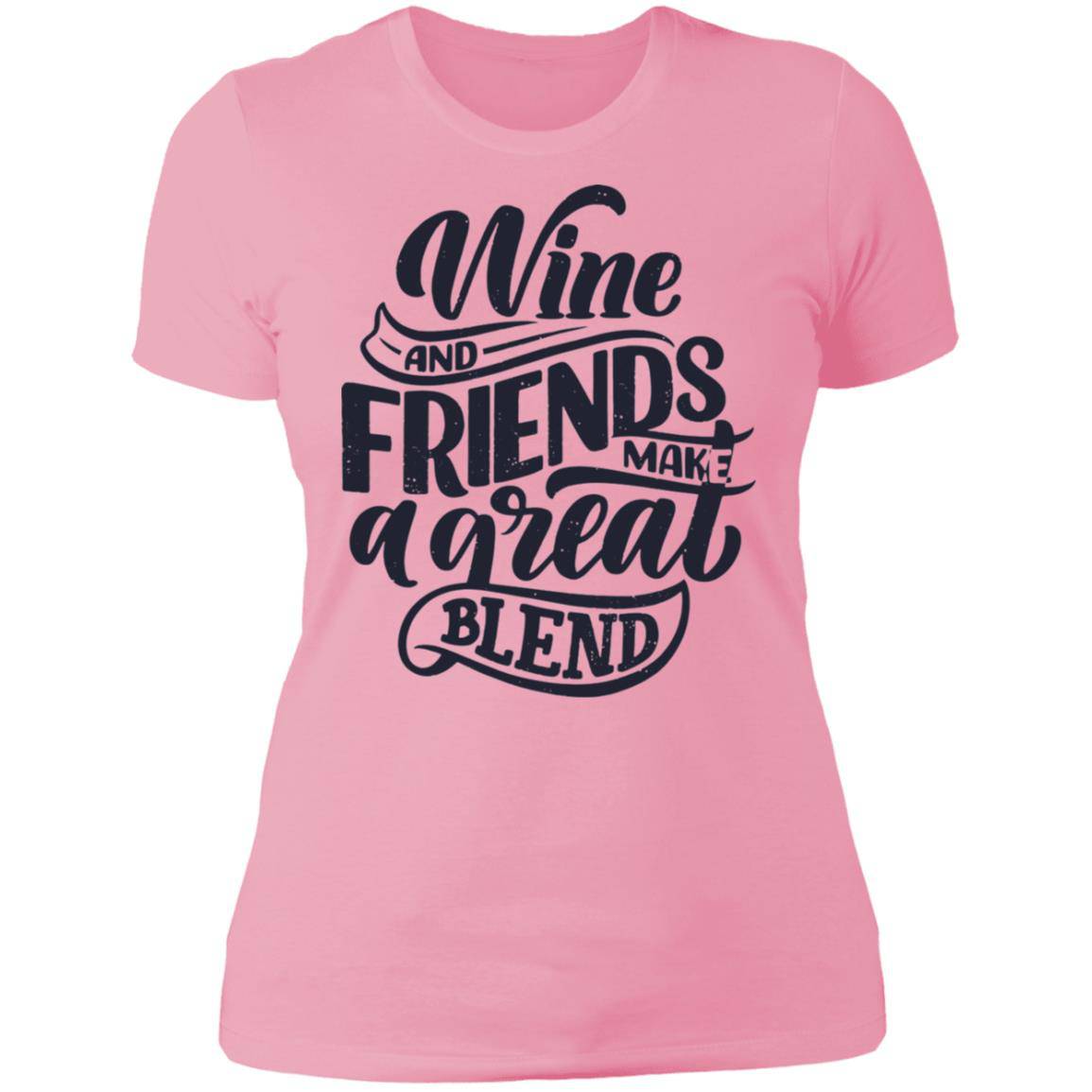 Wine and Friends Next Level Ladies' Boyfriend T-Shirt - Expressive DeZien 