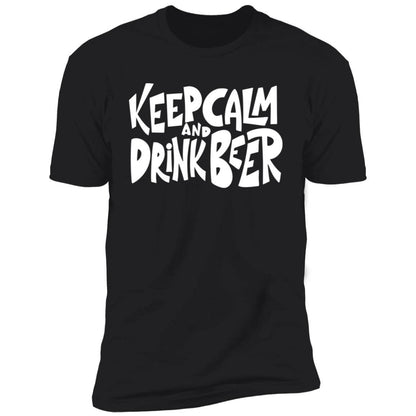 Keep Calm Drink Beer Premium Short Sleeve T-Shirt - Expressive DeZien 