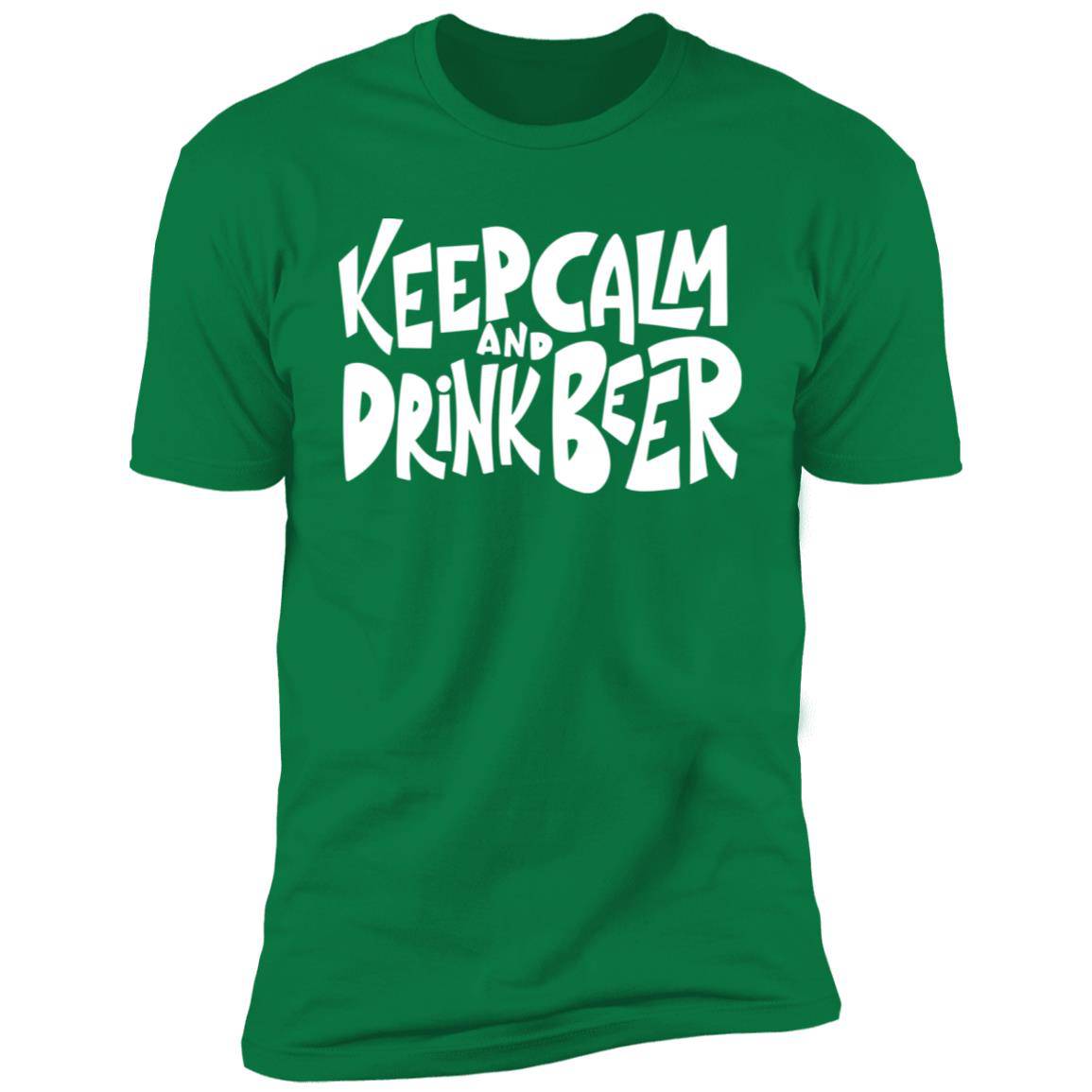 Keep Calm and Drink Beer Premium Short Sleeve T-Shirt - Expressive DeZien 