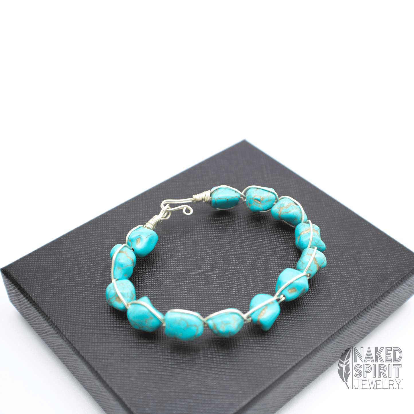 Braided Turquoise and Silver Beaded Wrap Bracelet - Expressive DeZien 