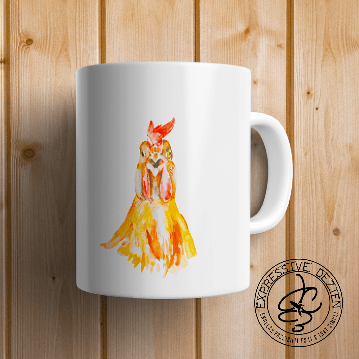 Coffee! Did Someone say Coffee 15oz. Rooster Mug - Expressive DeZien 