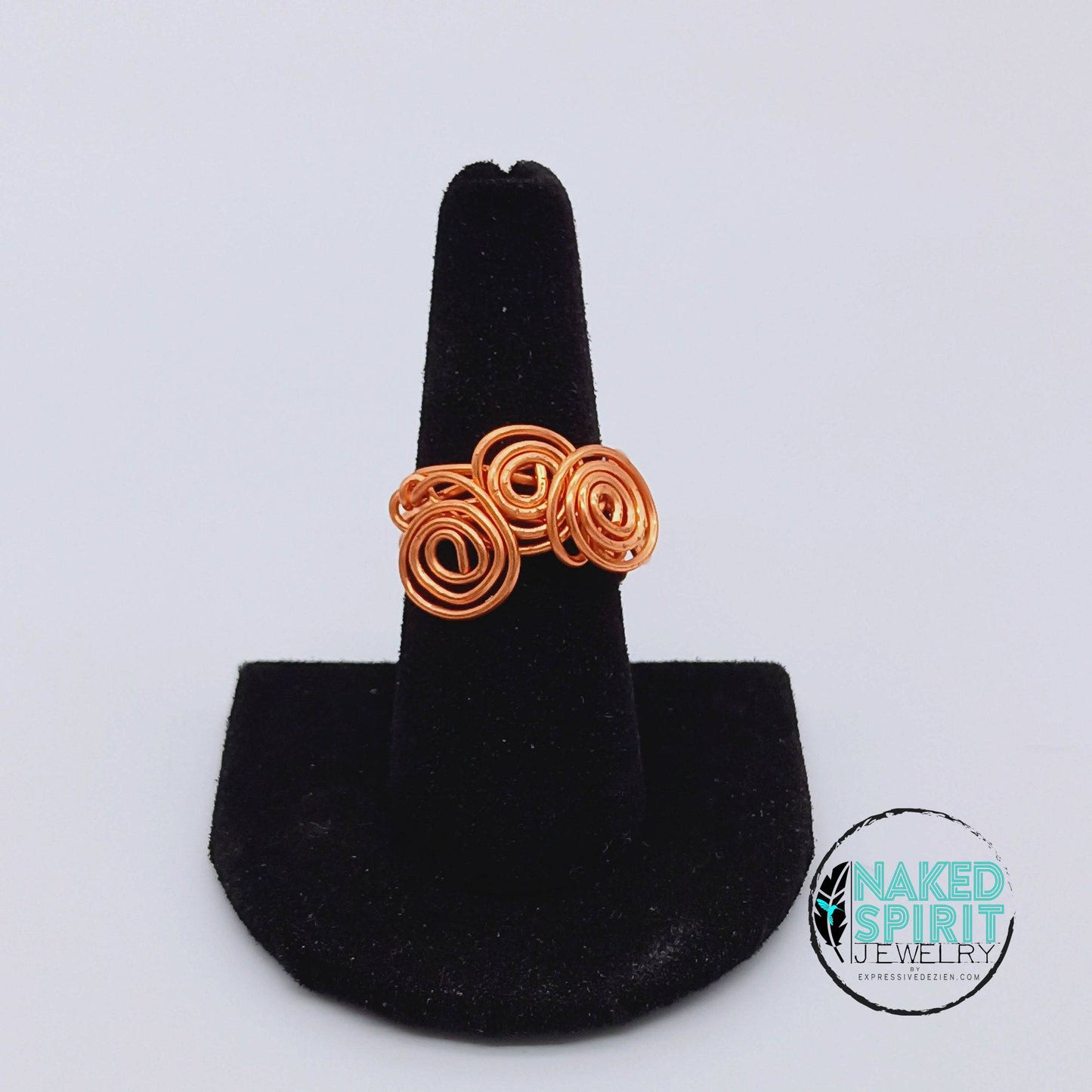 Copper Swirl Heaven Wrapped Ring - Expressive DeZien 