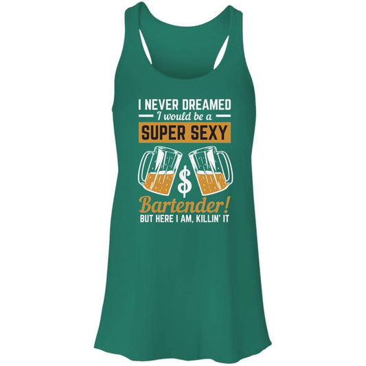 Super Sexy Bartender Flowy Racerback Tank - Expressive DeZien 