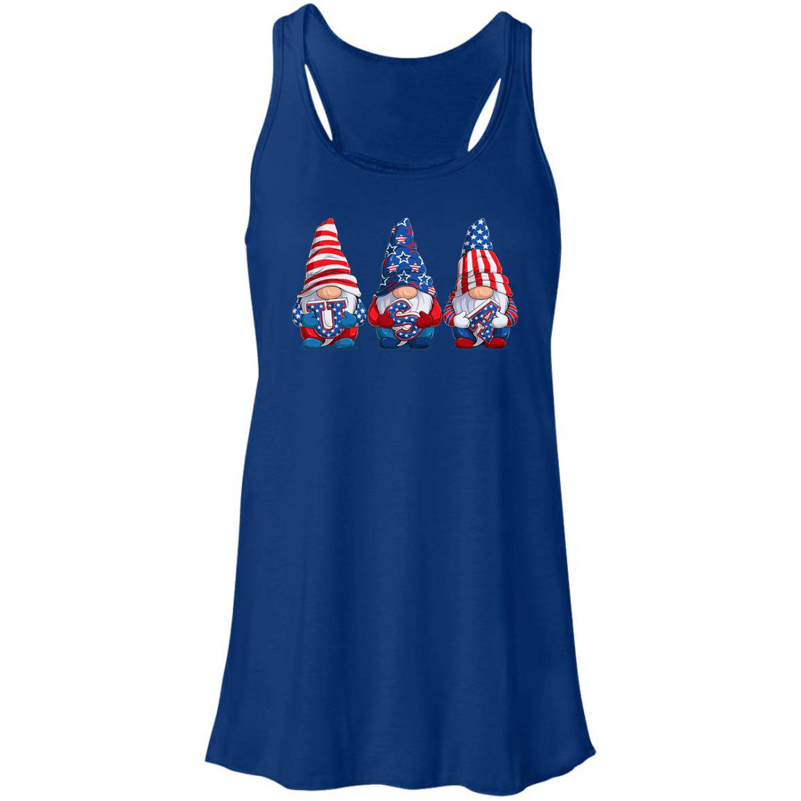 July 4th Flowy Racerback Tank - Expressive DeZien 