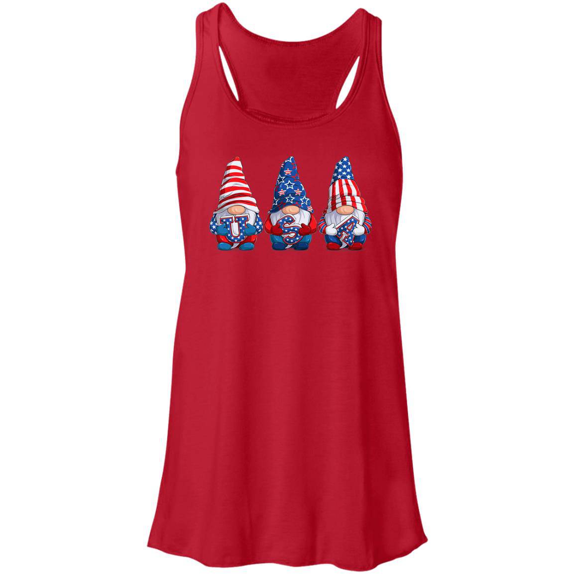 July 4th Flowy Racerback Tank - Expressive DeZien 