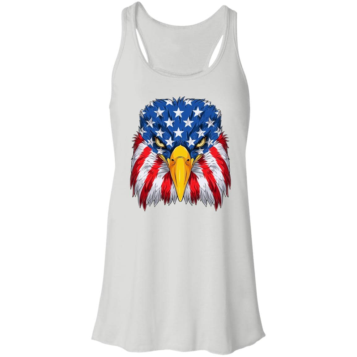 July 4th  USA Eagle Flowy Racerback Tank - Expressive DeZien 