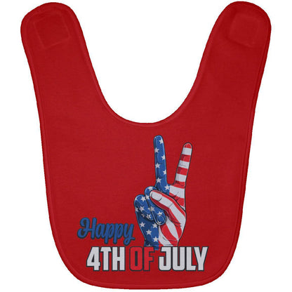 July 4th Peace Baby Bib - Expressive DeZien 