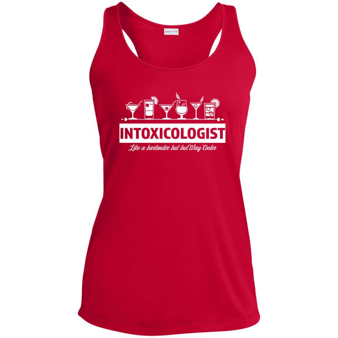 Intoxicologist Bartender Ladies' Performance Racerback Tank - Expressive DeZien 