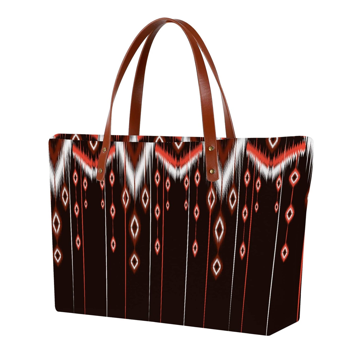 Dancing Fire Print Tote Bag Purse - Expressive DeZien 