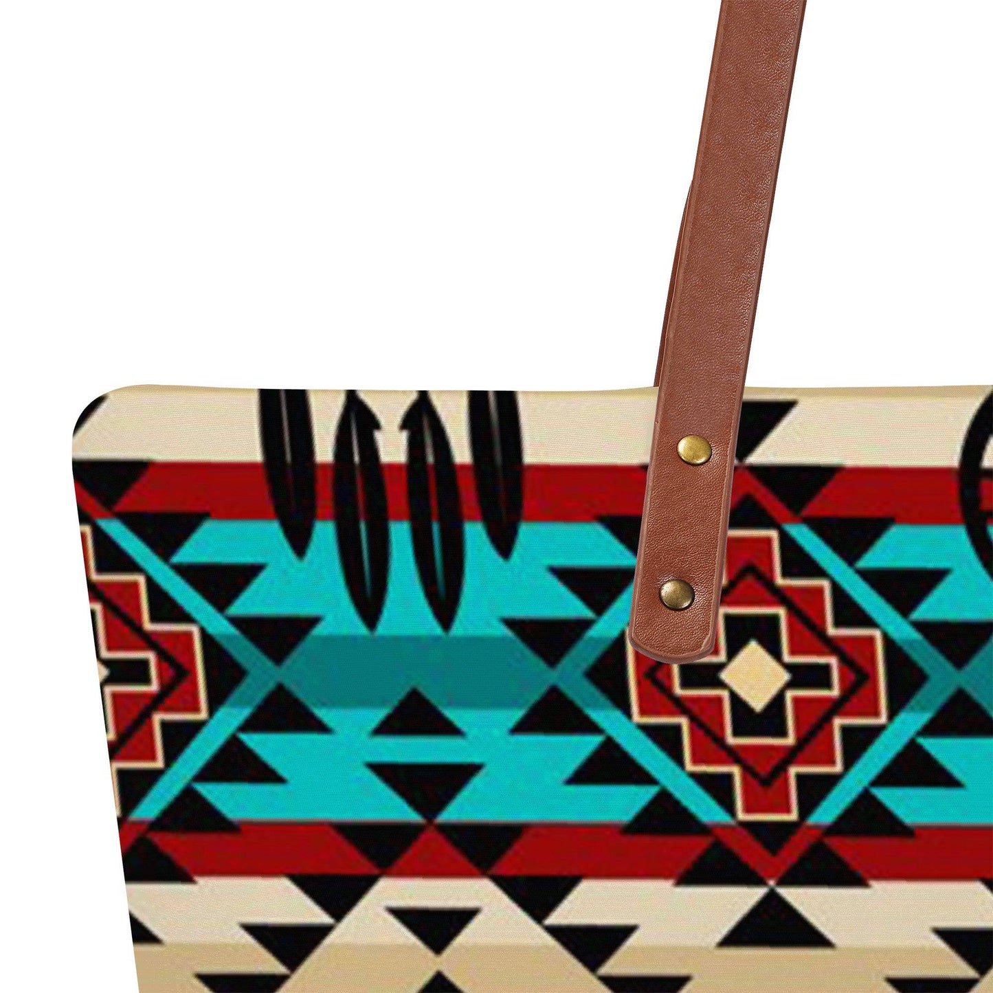 Native American Tribal Print Tote Bag Purse - Expressive DeZien 