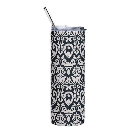 Victorian Damask Stainless steel tumbler - Expressive DeZien 