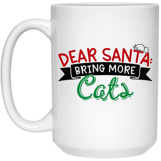 Dear Santa Christmas Mug 15 oz. White Mug - Expressive DeZien 