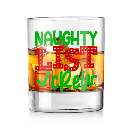 Naughty List Crew Whiskey Tumbler - Expressive DeZien 
