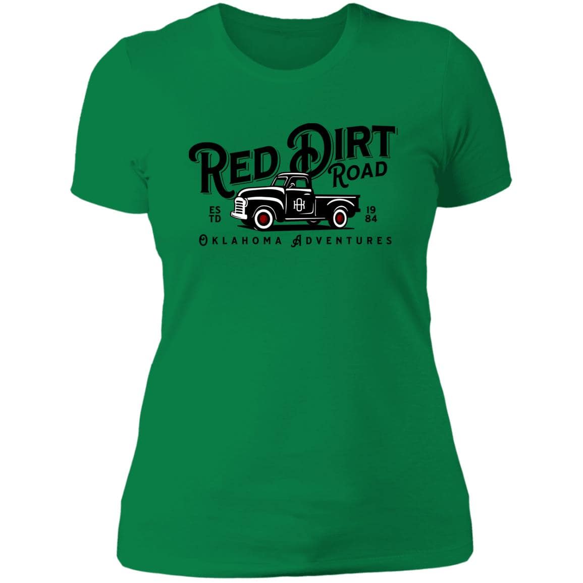 Red Dirt Road Adventures Next Level Ladies' Boyfriend Tee - Expressive DeZien 