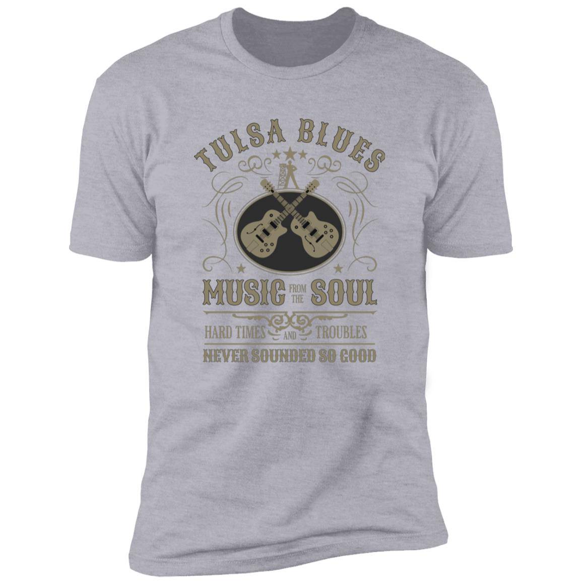 Tulsa Blues Music from the Soul Premium Next Level Short Sleeve T-Shirt - Expressive DeZien 