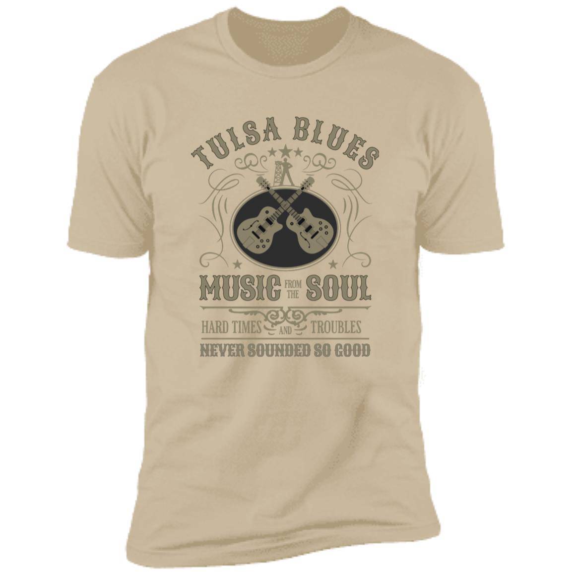 Tulsa Blues Music from the Soul Premium Next Level Short Sleeve T-Shirt - Expressive DeZien 