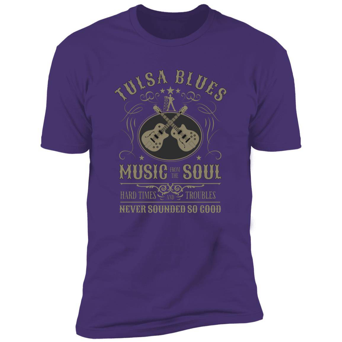 Tulsa Blues Music from the Soul Premium Next Level Short Sleeve T-Shirt - Expressive DeZien 