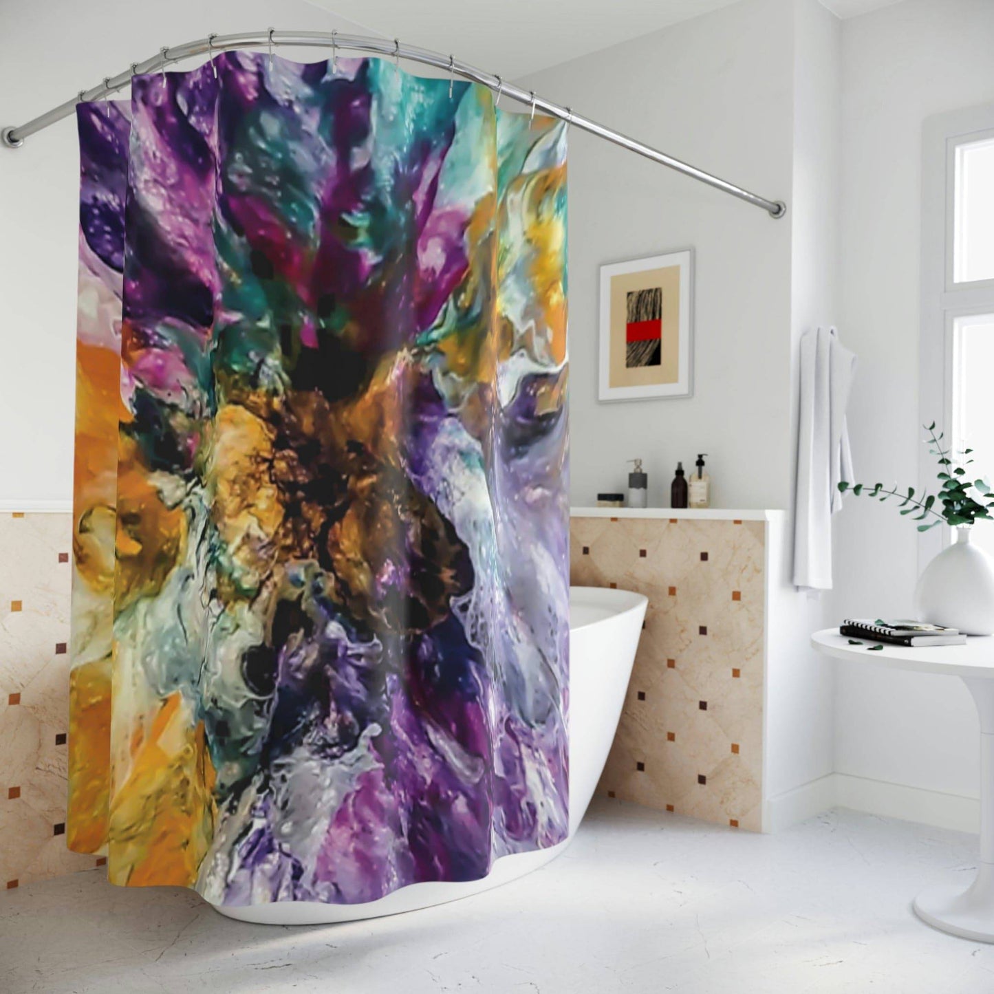 Shower Curtain Emotions Collection by artist apb_funkylittlethings - Expressive DeZien 