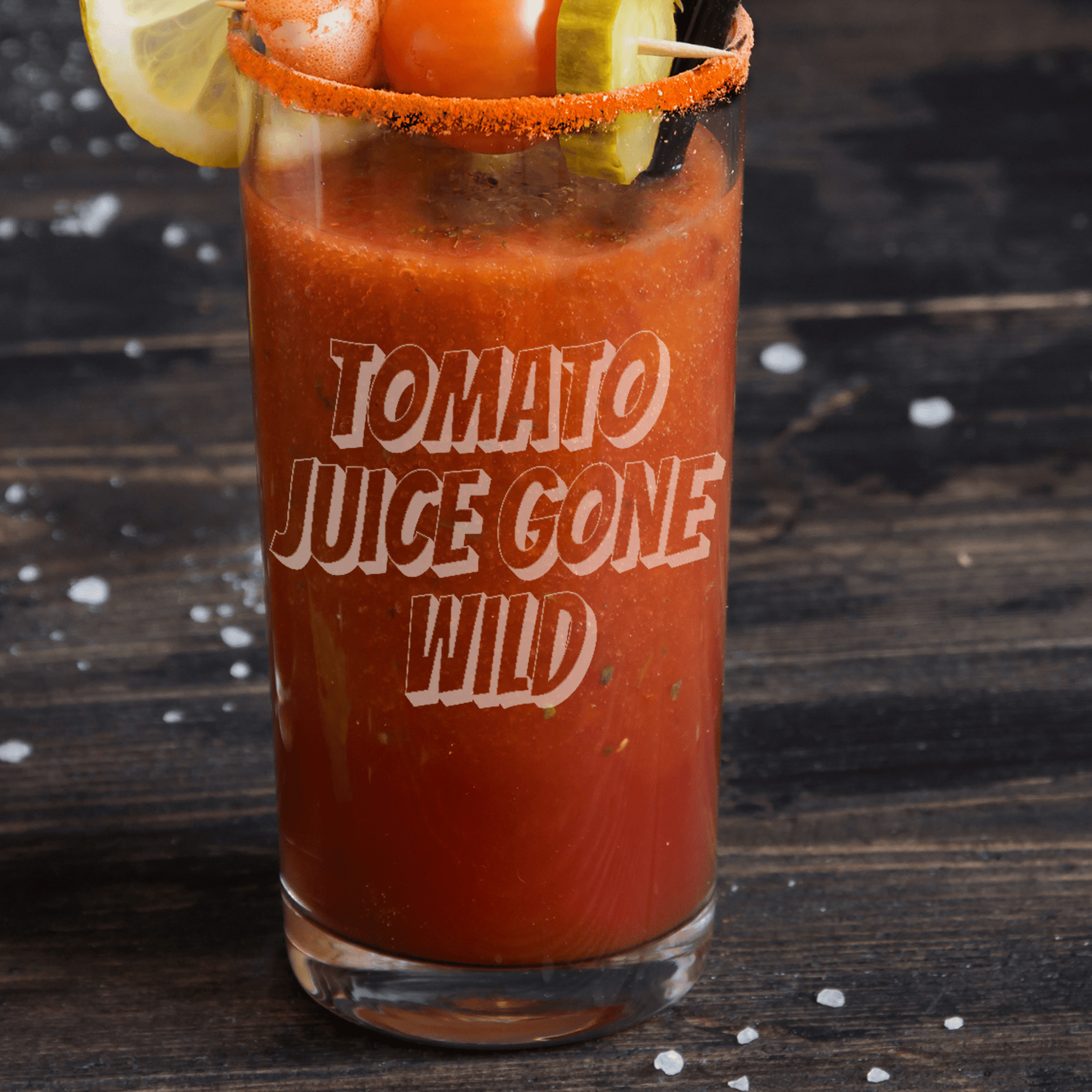 Famous Recipe Personalized 16oz. Bloody Mary Glass