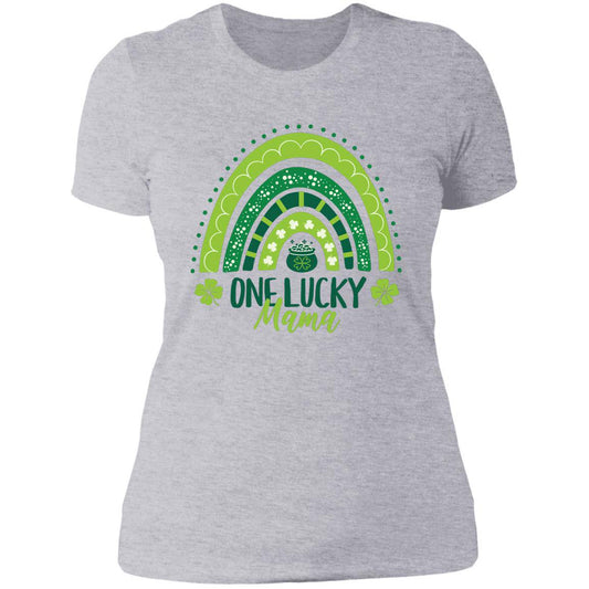 One Lucky Moma Next Level Ladies' Boyfriend T-Shirt - Expressive DeZien 