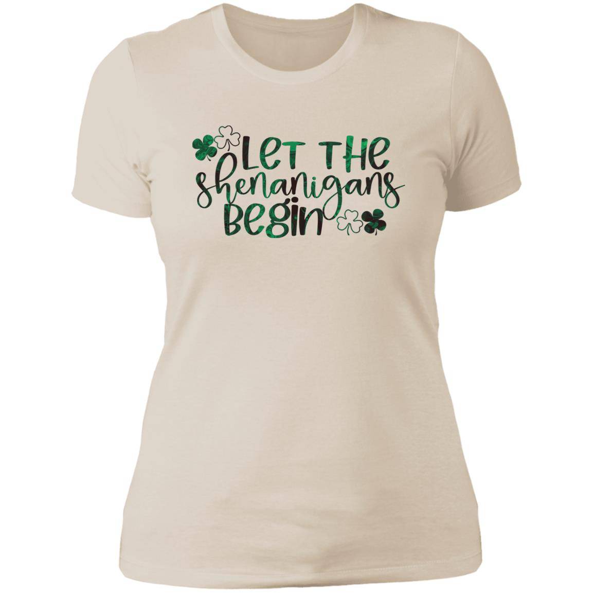 Let the Shenanigans Begin Next Level Ladies' Boyfriend T-Shirt - Expressive DeZien 