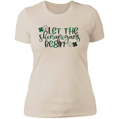 Let the Shenanigans Begin Next Level Ladies' Boyfriend T-Shirt - Expressive DeZien 