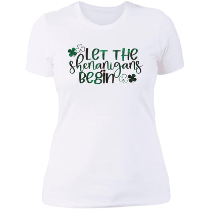 Let the Shenanigans Begin Next Level Ladies' Boyfriend T-Shirt - Expressive DeZien 