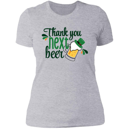 St. Patty's Day Thank You Next Beer Next Level Ladies' Boyfriend T-Shirt - Expressive DeZien 