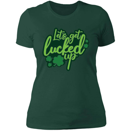 Let's Get Lucked Up - Next Level Ladies' Boyfriend T-Shirt - Expressive DeZien 