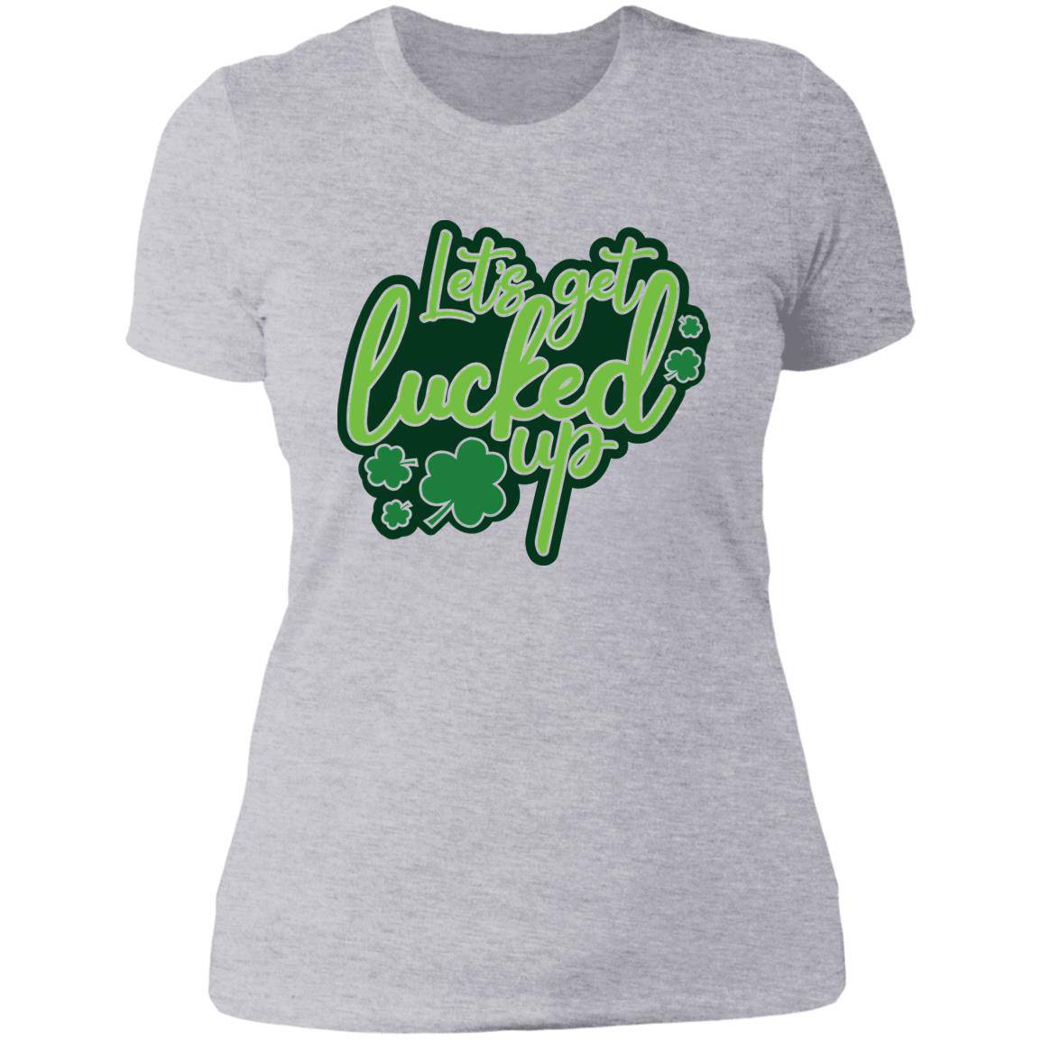 Let's Get Lucked Up - Next Level Ladies' Boyfriend T-Shirt - Expressive DeZien 