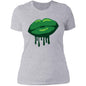 Irish Lips - Next Level Ladies' Boyfriend T-Shirt - Expressive DeZien 