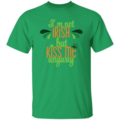 St. Patty Classic Unisex T-Shirt - "I'm Not Irish But Kiss Me Anyway" - Expressive DeZien 